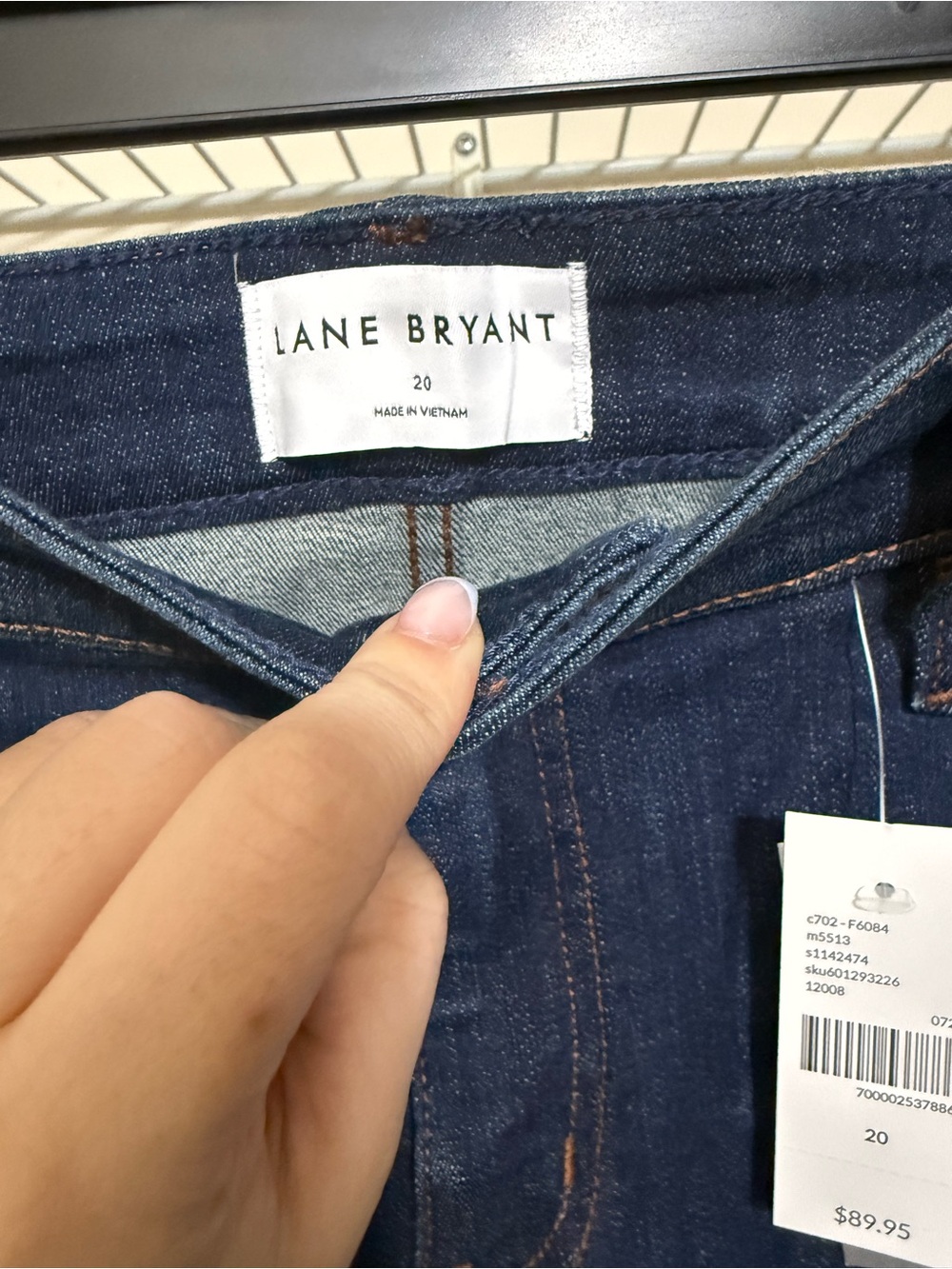 Lane Bryant Signature Fit Straight Leg Jeans Mid-Rise Dark Wash NWT Size 20 - Picture 6 of 14